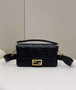 Fendi 8BR600 Baguette Black leather bag