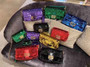 Fendi 8BS017 Baguette Mini Black sequin and leather bag