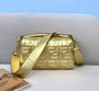 Fendi 8BR600 Baguette Gold leather bag