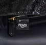 Fendi Baguette Bag 8BR600 Black Beaded bag with two-tone FF motif