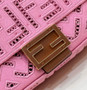 Fendi 8BR600 Baguette Jacquard FF bag Pink
