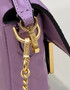 Fendi 8BS017 Baguette Mini leather bag light purple