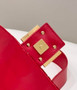 Fendi 8BR600 Baguette Red sequin and leather bag
