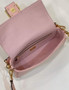 Fendi 8BR600 Baguette Pink FF canvas bag