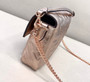 Fendi 8BS017 Baguette Mini Rose Gold leather bag