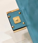 Fendi 8BS017 Baguette Mini Blue leather bag