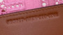 Fendi 8BS017 Baguette Mini Jacquard FF bag in Pink
