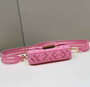 Fendi 8BS017 Baguette Mini Jacquard FF bag in Pink