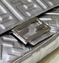 Fendi 8BR600 Baguette Silver leather bag