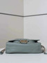 Fendi Mamma Baguette Medium Bag 8BR833 blue leather