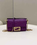 Fendi 8BS017 Baguette Mini Purple leather bag
