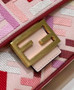 Fendi 8BR600 Baguette Multicolor FF canvas bag Pink