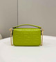 Fendi 8BS017 Baguette Mini leather bag green