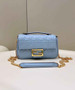 Fendi 8BS017 Baguette Mini Light Blue leather bag