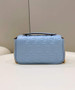 Fendi 8BS017 Baguette Mini Light Blue leather bag