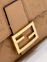 Fendi 8BR771 Baguette Large Dark Beige leather bag