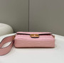 Fendi 8BR600 Baguette Pink leather bag