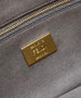 Fendi 8BR600 Baguette Dove gray FF tapestry fabric bag