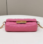 Fendi 8BS017 Baguette Mini Pink leather bag