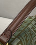 Fendi 8BR600 Baguette Multicolor FF canvas bag Green