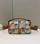 Fendi 8BR600 Baguette Multicolor FF canvas bag Beige
