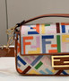 Fendi 8BR600 Baguette Multicolor FF canvas bag Beige