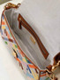 Fendi 8BR600 Baguette Multicolor FF canvas bag Beige