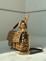 Fendi Mini Baguette Printed Calfskin Leather Bag 8BS017
