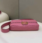 Fendi 8BR771 Baguette Large leather bag in pink