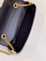 Fendi 8BR783 Baguette Chain Black nappa leather bag