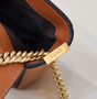 Fendi 8BR783 Baguette Chain Brown nappa leather bag