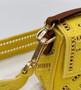 Fendi 8BS017 Baguette Mini Jacquard FF bag in Yellow