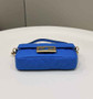 Fendi 8BS017 Baguette Mini Dark Blue leather bag