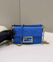 Fendi 8BS017 Baguette Mini Dark Blue leather bag