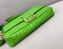 Fendi 8BR771 Baguette Large Green leather bag