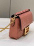 Fendi 8BS017 Baguette Mini Pink nappa leather bag