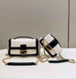 Fendi 8BR783 Baguette Chain White nappa leather bag