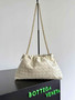 Bottega Veneta Dustbag Notte Leather Pouch -Beige 839394