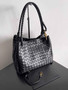 Bottega Veneta Parachute Large 796571 – Black Calfskin Leather Hobo Bag