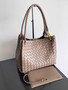 Bottega Veneta Parachute Large 796571 – Power Pink Calfskin Leather Hobo Bag