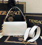 Fendi x Versace Fendace Brooch Baguette NM Bag 8BS068 White