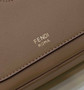 Fendi 8BS058 O’Lock Mini Camera Case Dark Beige leather mini bag