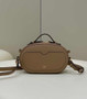 Fendi 8BS058 O’Lock Mini Camera Case Dark Beige leather mini bag
