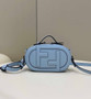 Fendi 8BS058 O’Lock Mini Camera Case Blue leather mini bag