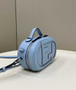 Fendi 8BS058 O’Lock Mini Camera Case Blue leather mini bag