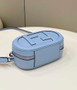 Fendi 8BS058 O’Lock Mini Camera Case Blue leather mini bag