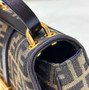 Fendi C’mon Mini 8BS082 Shoulder Brown FF jacquard fabric bag