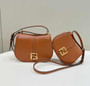 Fendi Cmon Medium 8BT366 Shoulder brown smooth leather Bag
