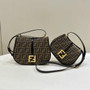 Fendi Cmon Medium 8BT366 Shoulder Brown FF jacquard fabric Bag