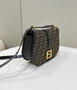 Fendi Cmon Medium 8BT366 Shoulder Brown FF jacquard fabric Bag